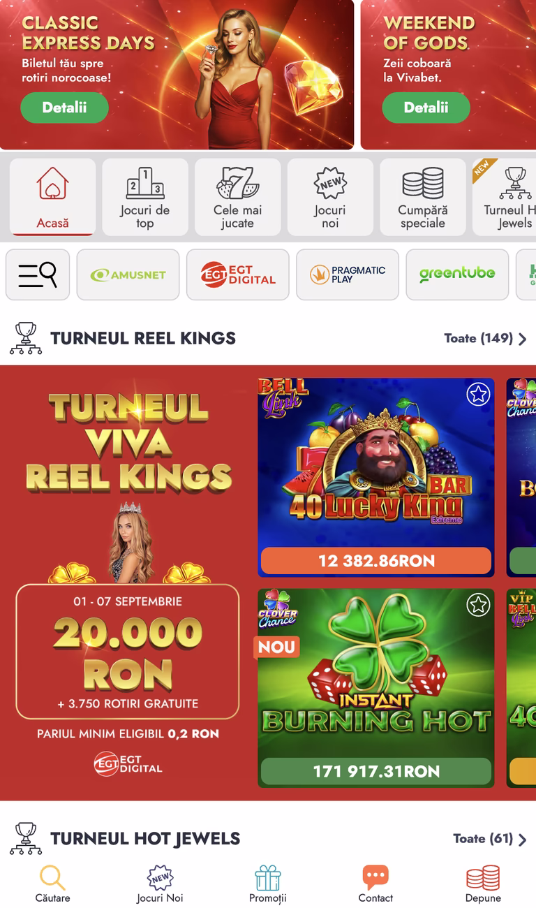 VivaBet Casino - Jocuri de noroc online